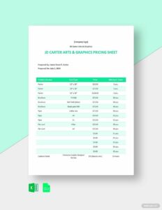 Freelance Pricing Template