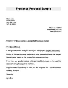 Freelance Offer Letter Template