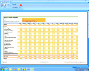 Freelance Photographer Income And Expenses Excel Spreadsheet  along