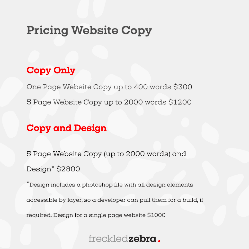 Pricing Guidelines for Freelance Copywriting