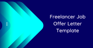 Freelancer Job Offer Letter Template 10 Samples