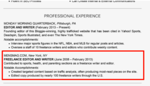How to List Freelance Work On a Resume with Examples